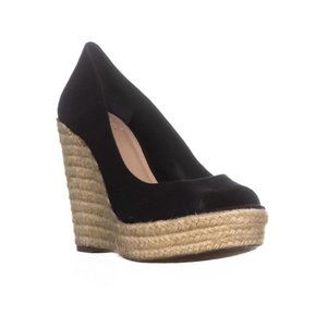 Totsi' Peep Toe Espadrille Wedge